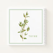 THYME FRAIS 8,5x8,5 Carnet spiral (Dos)