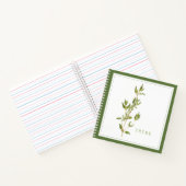 THYME FRAIS 8,5x8,5 Carnet spiral - Vert (Intérieur)