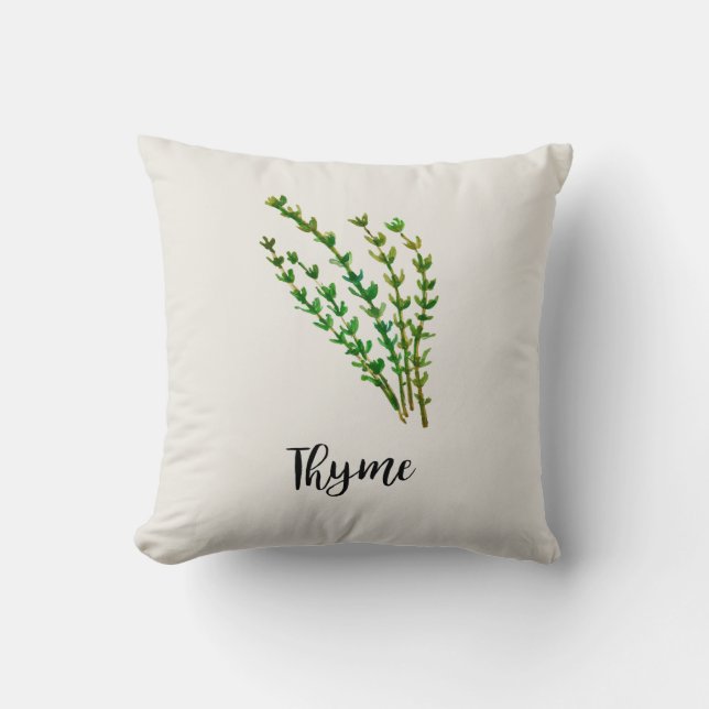 Thyme Herb Garden Sierkussen (Voorkant)