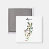 Thyme Herb Magnet Magneet (Voorkant / Achterkant)