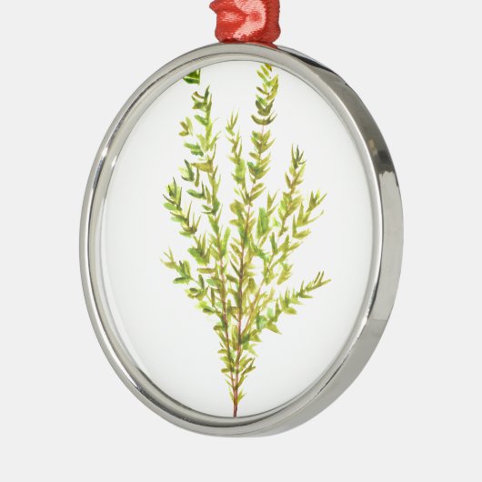 Thyme kruiden Botanische kruiden Metalen Ornament (Links)