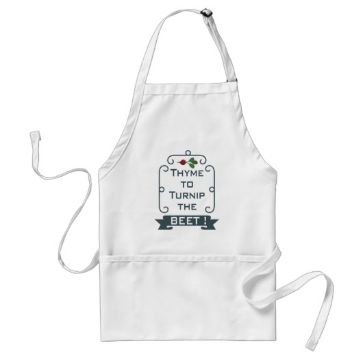 Thyme om de biet om te draaien | Apron Standaard Schort (Voorkant)
