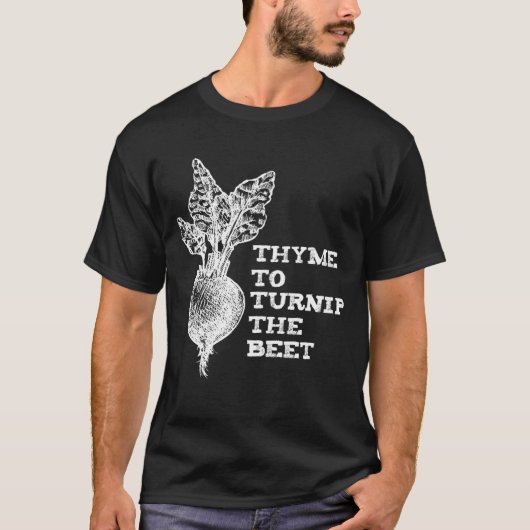 Thyme om de plantenteelt te draaien t-shirt (Voorkant)