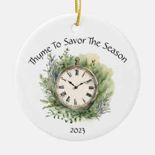 Thyme Pour Savourer La Saison, Ornement D'Herbe Lo