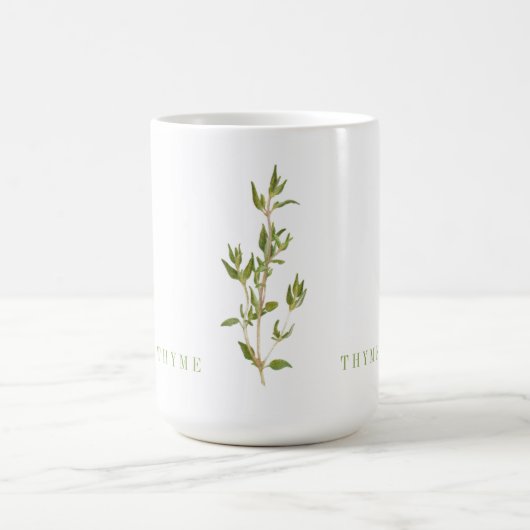 THYME Tall White Mug (Centre)