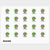 Thyme to Rock Funny Herb Pun Ronde Sticker (Vel)