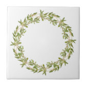 THYME WREATH 4.25" Carreaux de céramique (Devant)