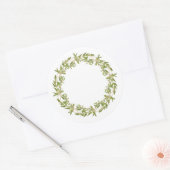 THYME WREATT Stickers Rond Large (Enveloppe)