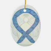 Thyroid Awareness Ribbon Angel Ornament (Voorkant)