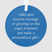 Thyroid Awareness Ribbon Angel Ornaments Ornament (achterkant)
