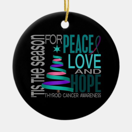 Thyroid Cancer 1 Ornaments Keramisch Ornament (Voorkant)