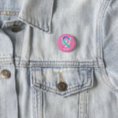 Thyroid Cancer Awareness Ribbon Angel Button Pins (In situ)