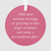 Thyroid Cancer Awareness Ribbon Angel Ornaments Ornament (achterkant)