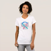 Thyroid Cancer Awareness Ribbon Angel Shirt (Voorkant volledig)