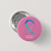 Thyroid Cancer Awareness Ribbon Custom Button Pins (Voorkant /achterkant)