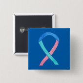 Thyroid Cancer Awareness Ribbon Custom Button Pins (Voorkant /achterkant)