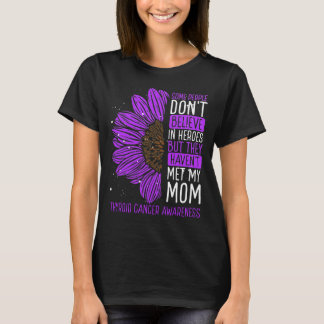 Thyroid Cancer Awareness Ribbon Mom Warrior T-shirt