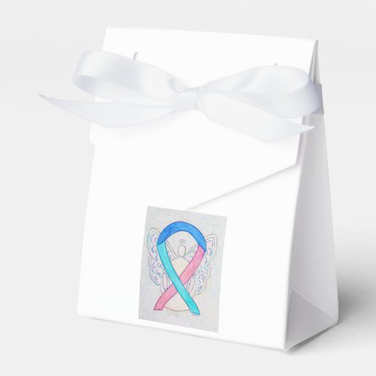 Thyroid Cancer Awareness Ribbon Party Favor Boxes Bedankdoosjes (Voorkant Zijde)