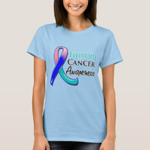 Thyroid Cancer Awareness Ribbon T-shirt