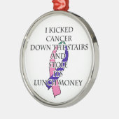 Thyroid Cancer Bully Metalen Ornament (Links)