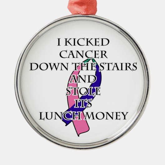 Thyroid Cancer Bully Metalen Ornament (Voorkant)