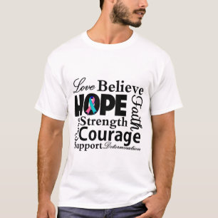 Thyroid Cancer Collage of Hope T-shirt