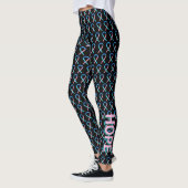 Thyroid Cancer Sensibilisation Ruban Leggings pers (Gauche)
