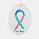 Thyroid Cancer Sensibilisation Ruban Ornements de (Droite)