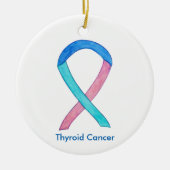Thyroid Cancer Sensibilisation Ruban Ornements de (Devant)