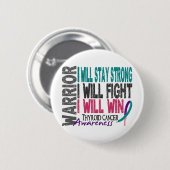 Thyroid Cancer Warrior Ronde Button 5,7 Cm (Voorkant /achterkant)