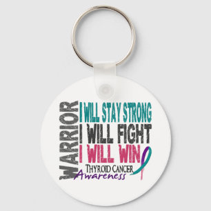 Thyroid Cancer Warrior Sleutelhanger