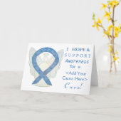 Thyroid Paisley Awareness Ribbon Custom Cards Kaart (Gele Bloem)