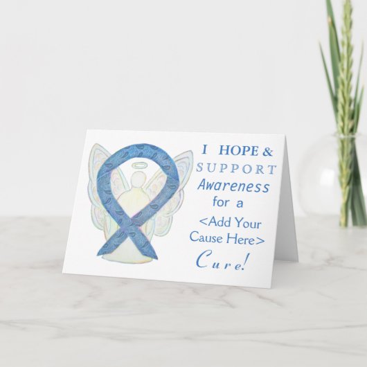 Thyroid Paisley Awareness Ribbon Custom Cards Kaart (Voorkant)