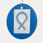 Thyroid Sensibilisation Ruban Angel Art Ornements (Gauche)