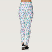 Thyroïde Cancer Sensibilisation Ruban Ange Legging (Dos)