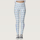 Thyroïde Cancer Sensibilisation Ruban Ange Legging (Devant)