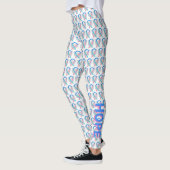 Thyroïde Cancer Sensibilisation Ruban Ange Legging (Gauche)