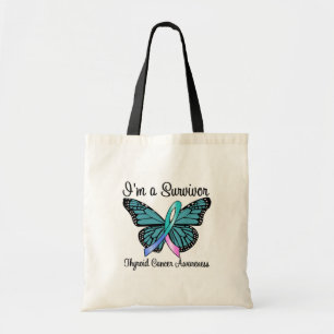 Thyroïde kanker Ik ben een overlevende Tote Bag