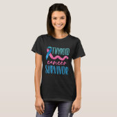 Thyroïde kanker Overleving T-shirt (Voorkant volledig)