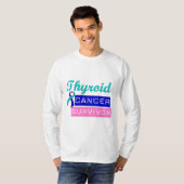 Thyroïde kanker Overleving T-shirt (Voorkant volledig)