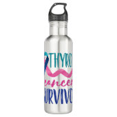 Thyroïde kanker Overleving Waterfles (Voorkant)