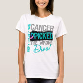 Thyroïde kanker trok de verkeerde diva t-shirt (Voorkant)