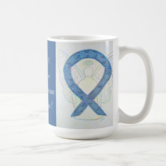 Thyroïde Maladie Sensibilisation Ruban Angel Mug (Droite)