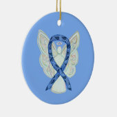 Thyroïde Sensibilisation Ribbon Angel Ornements (Droite)