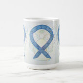 Thyroïde Sensibilisation Ruban Angel Café Mug (Centre)