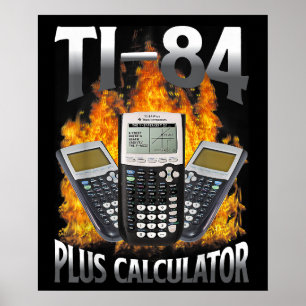Ti-84 Plus Rekenmachine Grappige Wiskunde Leraar Poster