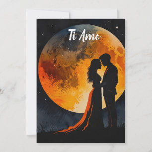 Ti Amo Espagnol Je t'aime Carte Romantique