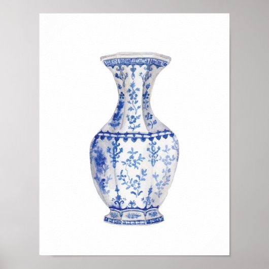 Ti Amo Heart Waterverf Art Print Poster (Voorkant)