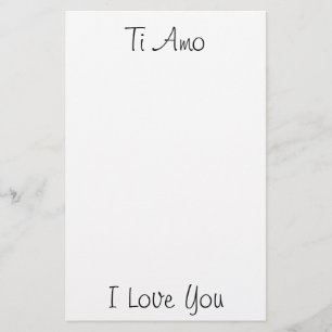 Ti Amo/I houdt van je Briefpapier