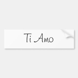 Ti Amo/I houdt van je Bumpersticker